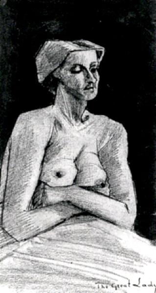 Nude Woman, Half-Length, 1882 - 梵谷