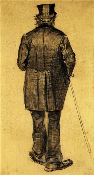 Old Man in a Tail-coat, 1882 - Вінсент Ван Гог