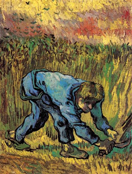 Reaper with Sickle (after Millet), 1889 - Vincent van Gogh