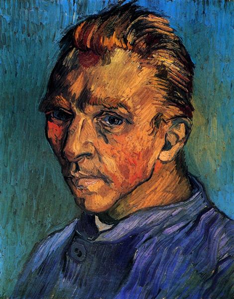 Автопортрет, 1889 - Вінсент Ван Гог