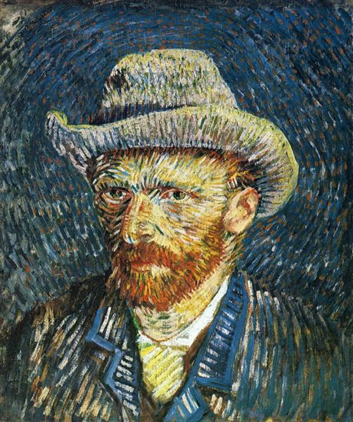 Self Portrait with Felt Hat, c.1887 - Vincent van Gogh