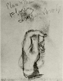Sketch of a Left Hand - Винсент Ван Гог