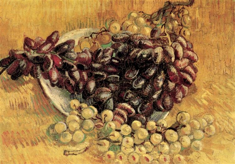 Still Life with Grapes, 1887 - 梵谷