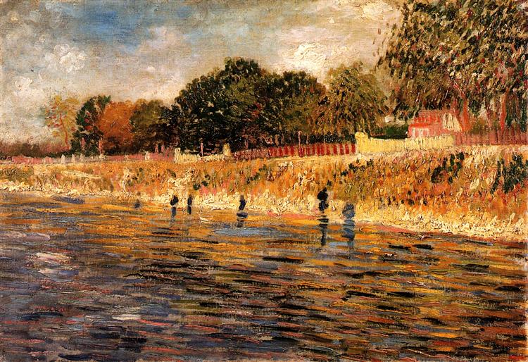 The Banks of the Seine, 1887 - 梵谷