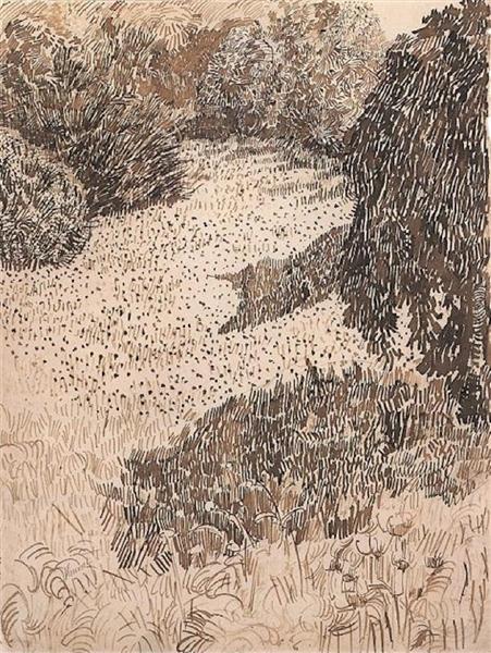 The Corner of the Park, 1888 - Винсент Ван Гог