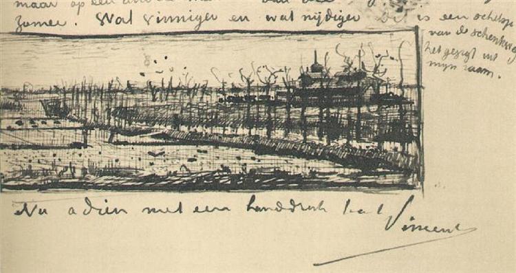 The Schenkweg, 1882 - Винсент Ван Гог