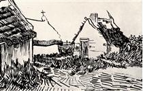 Three Cottages in Saintes-Maries - Vincent van Gogh