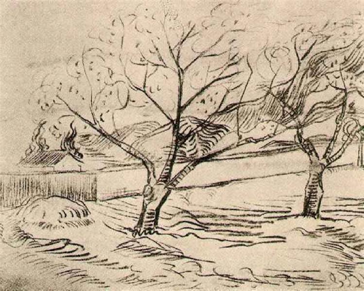 Two Trees, c.1889 - 梵谷