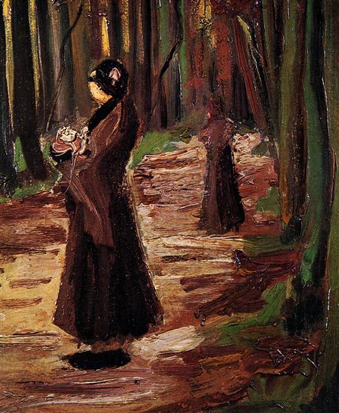 Two Women in the Woods, 1882 - Вінсент Ван Гог