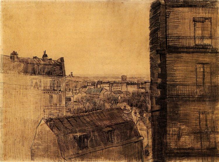 View from the Apartment in the Rue Lepic, 1887 - 梵谷