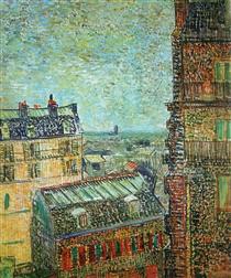 View of Paris from Vincent's Room in the Rue Lepic - 梵谷