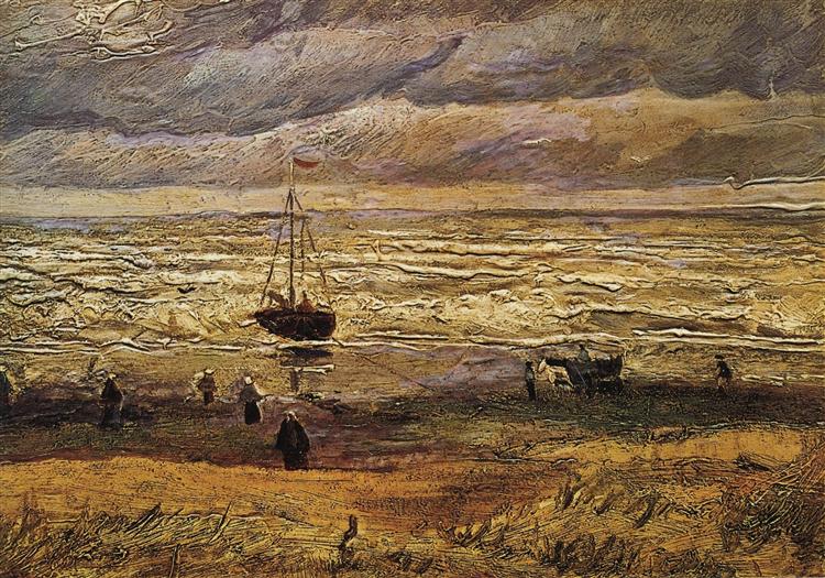 View of the Sea at Scheveningen, 1882 - 梵谷