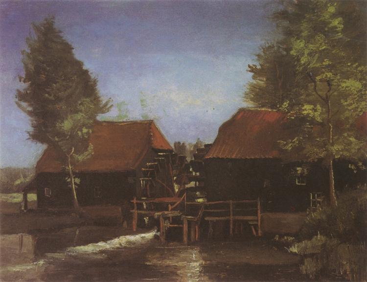 Watermill in Kollen, near Nuenen, 1884 - Vincent van Gogh