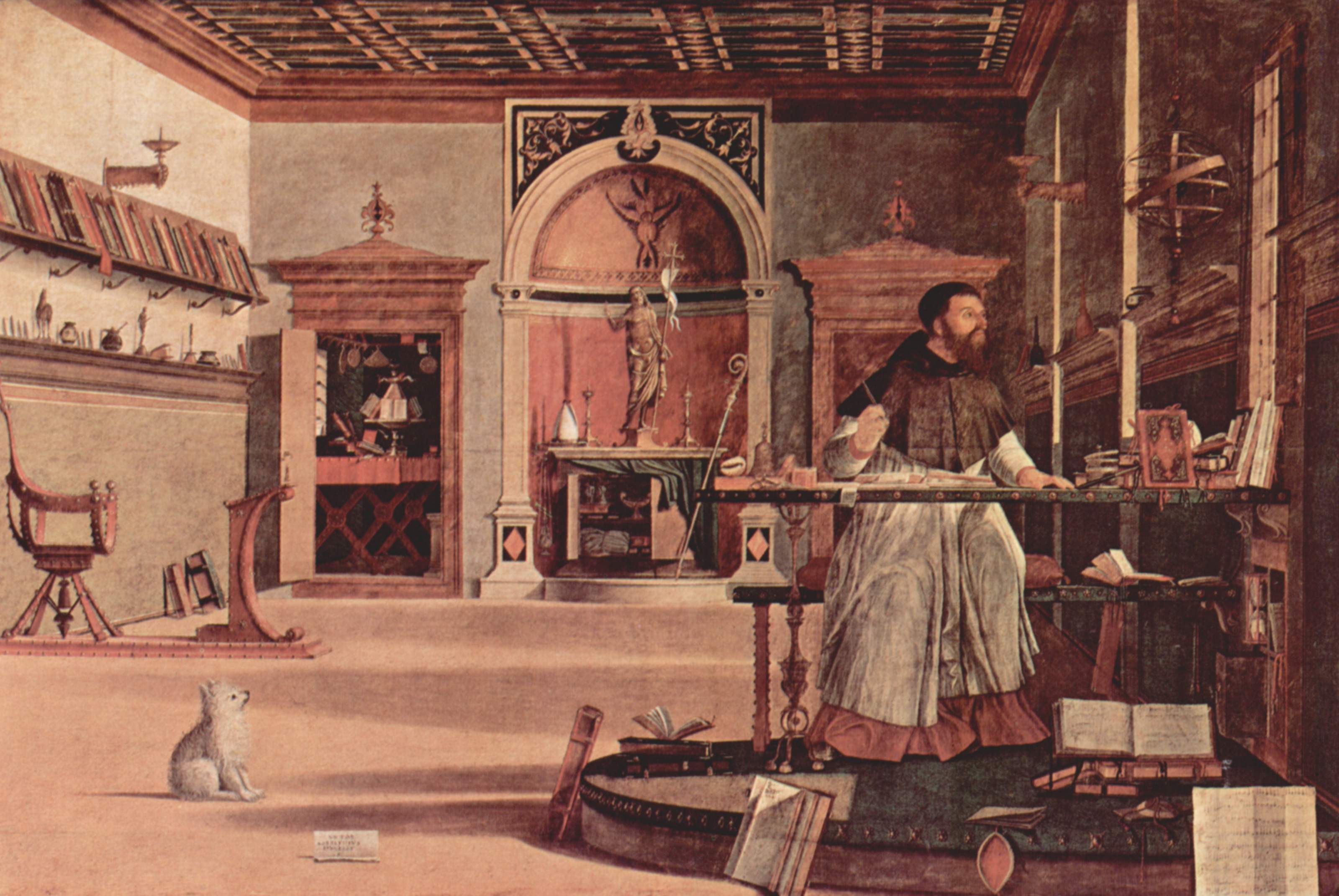 Vision Of St. Augustine, 1502 - 1507 - Vittore Carpaccio - WikiArt.org