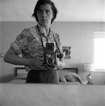 Highland Park, IL (Self-Portrait, Bedroom Mirror) - Vivian Maier
