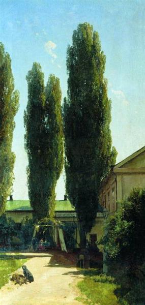 Спекотний день у південній садибі, 1868 - Володимир Орловський