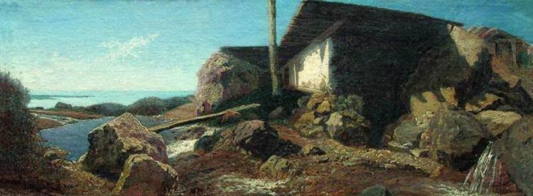 A house near the sea, 1871 - Volodimir Orlovski