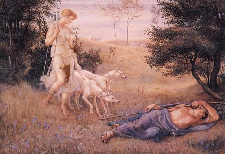 Diana and Endymion, 1883 - Walter Crane