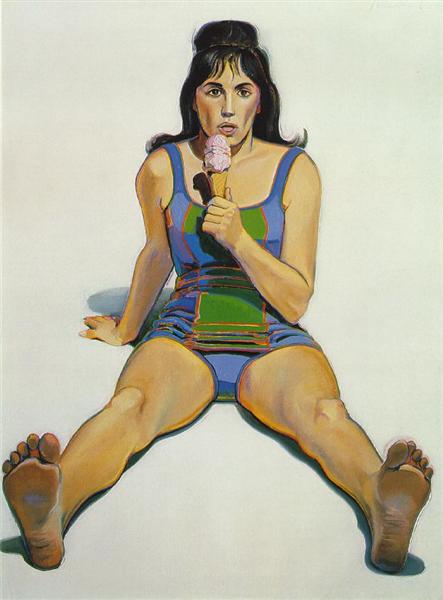 Girl with Ice Cream Cone, 1963 - Wayne Thiebaud