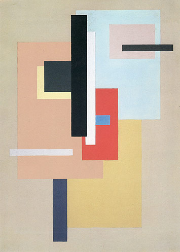 Planar Tension with Red, 1926 - Willi Baumeister