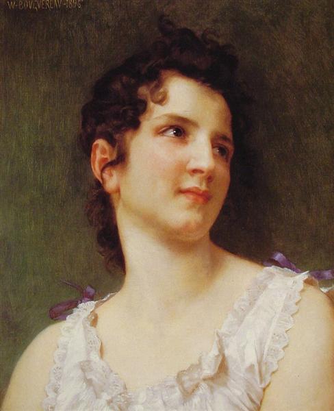 Portrait of a young girl, c.1896 - Вильям Адольф Бугро