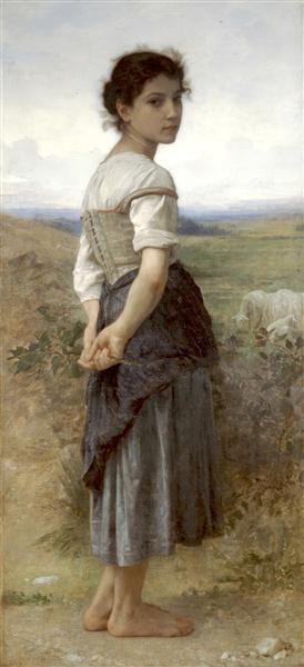 The Young Shepherdess, 1885 - Адольф Вільям Бугро