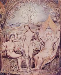 Archangel Raphael with Adam and Eve - William Blake