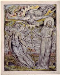 Christ refusing the banquet offered by Satan - William Blake