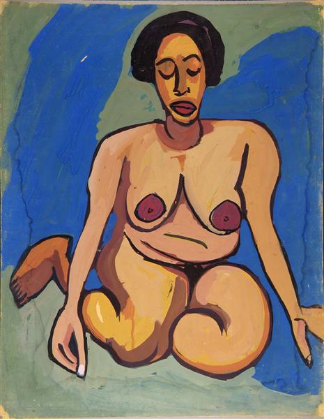 Seated Female Nude, 1940 - Вільям Джонсон