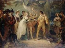 A Scene from 'As You Like It' by William Shakespeare - William Hamilton