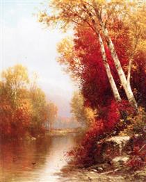 On the Ausable River, Essex County, NY - William Hart