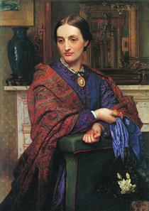 Portrait of Fanny Holman Hunt - Вільям Голман Хант