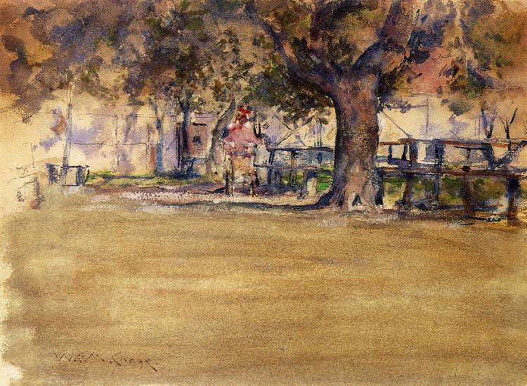 In Washington Park, Brooklyn, N.Y., c.1888 - William Merritt Chase