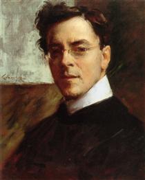 Portrait of Louis Betts - Вільям Мерріт Чейз