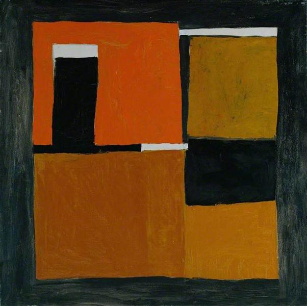 Orange, Black and White Composition, 1953 - William Scott