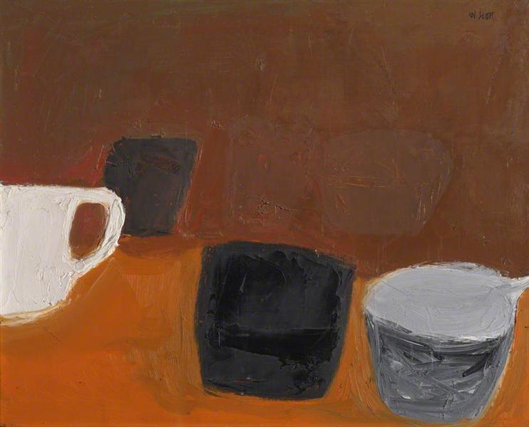 Still Life with White Mug, 1957 - Вільям Скотт