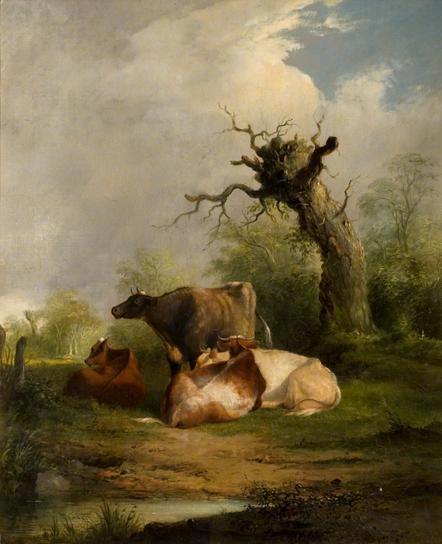 Landscape with Cattle - William Shayer