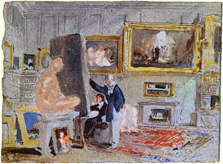 Painter at the easel - J.M.W. Turner