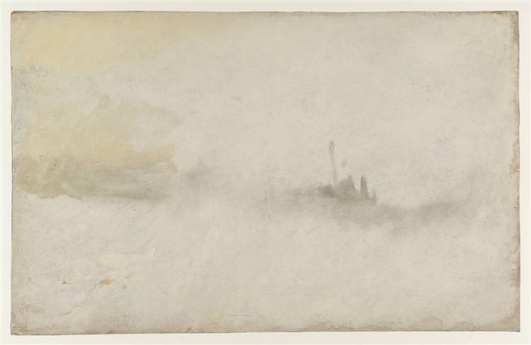 Ship in a Storm, 1845 - 透納