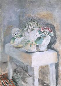 Flower Table - Винифред Николсон