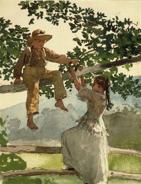 On the Fence, 1878 - Winslow Homer