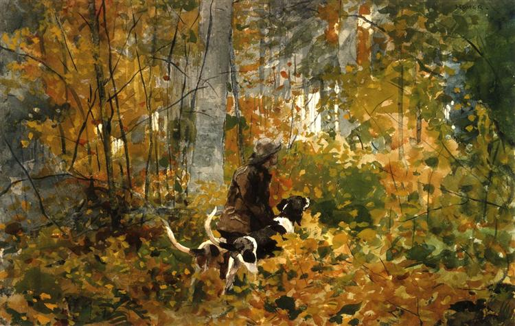 On the Trail, c.1892 - Вінслов Гомер