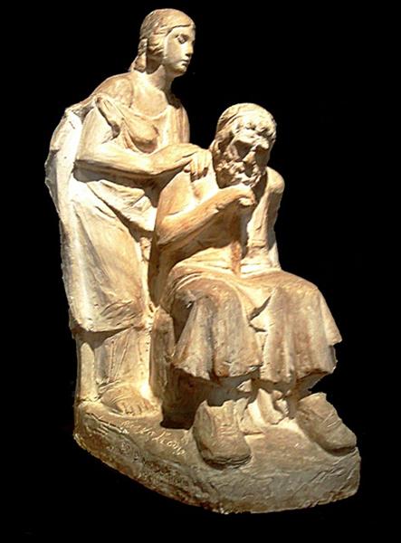 Oedipus and Antigone, 1930 - Giannoulis Chalepas