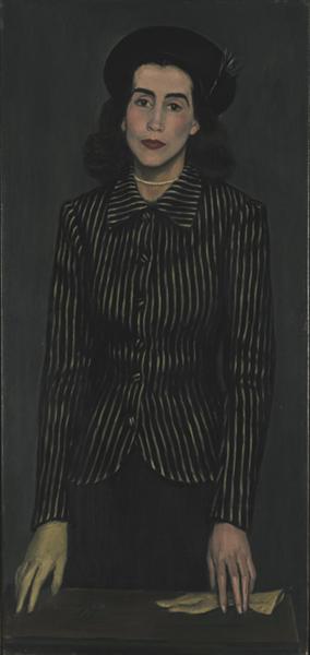 Portrait of Maria Rusen, 1943 - Yiannis Moralis