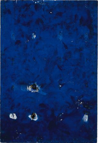 A Minute's Blue Fire Painting, 1957 - Yves Klein