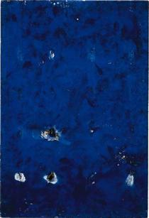 A Minute's Blue Fire Painting - Yves Klein