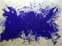 Great blue cannibalism, Tribute to Tennessee Williams - Yves Klein