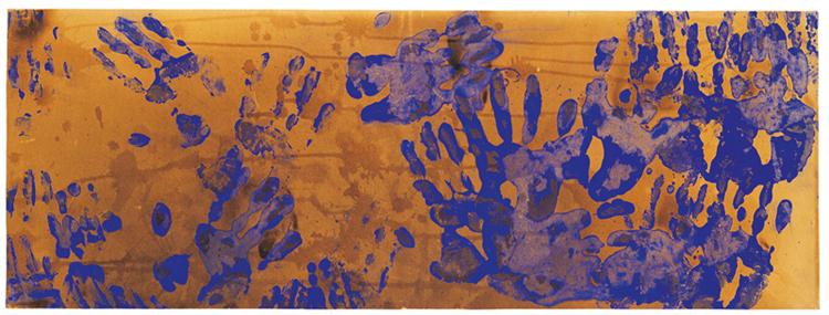 Untitled Color Fire Painting, c.1960 - Yves Klein