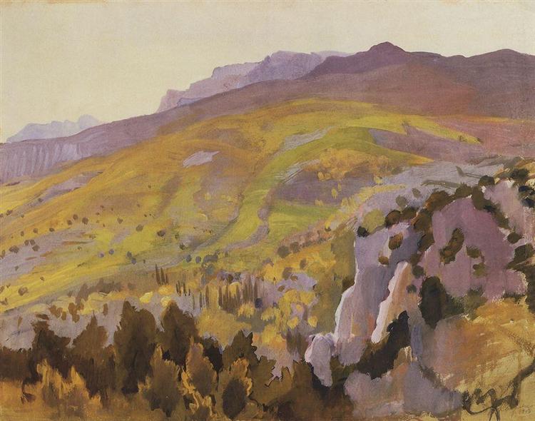 Пейзаж, 1913 - Зінаїда Серебрякова