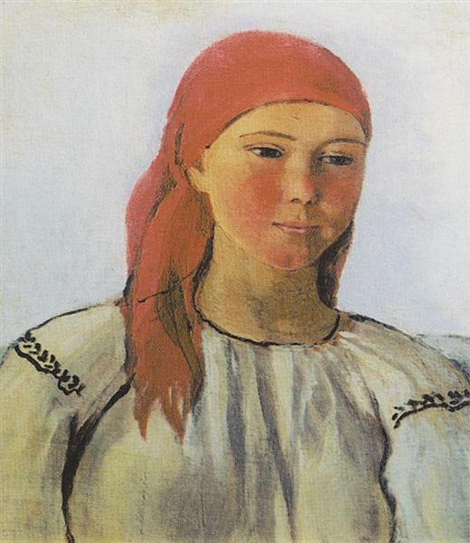 Portrait of a Peasant Woman, 1910 - Sinaida Jewgenjewna Serebrjakowa